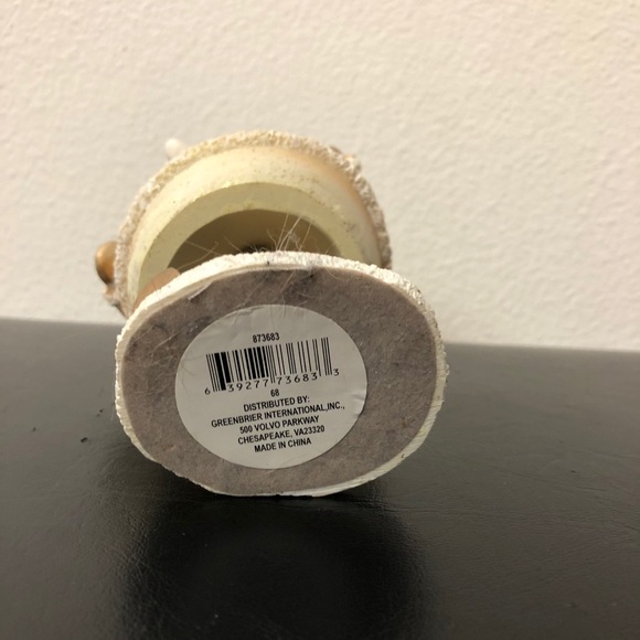 Bobble Santa Decoration With Glitter, Cream Color - Picture 4 of 8